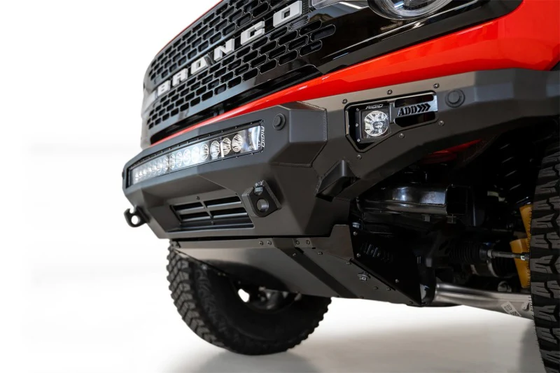 Addictive Desert Designs 2021+ Ford Bronco Stealth Fighter Front Bumper w/ Winch Mount - Image 4