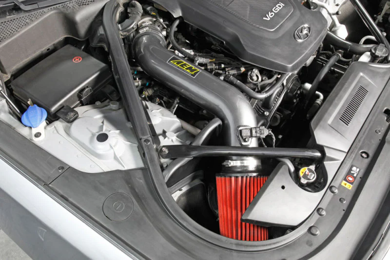 AEM 2015 Hyundai Genesis 3.8L-V6 F/I Silver Cold Air Intake - Image 2