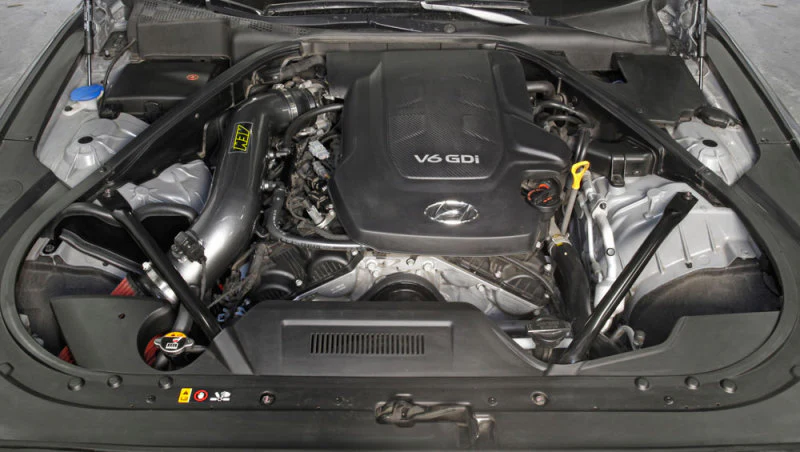 AEM 2015 Hyundai Genesis 3.8L-V6 F/I Silver Cold Air Intake - Image 3