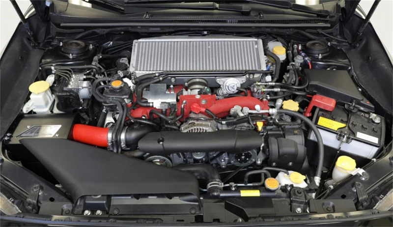 AEM 2018 Subaru WRX STI 2.5L H4 F/I Cold Air Intake System - Wrinkle Red - Image 3