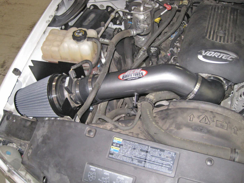 AEM 99-06 Chevy/GMC 5.3/6.0L Silver Brute Force Intake - Image 2
