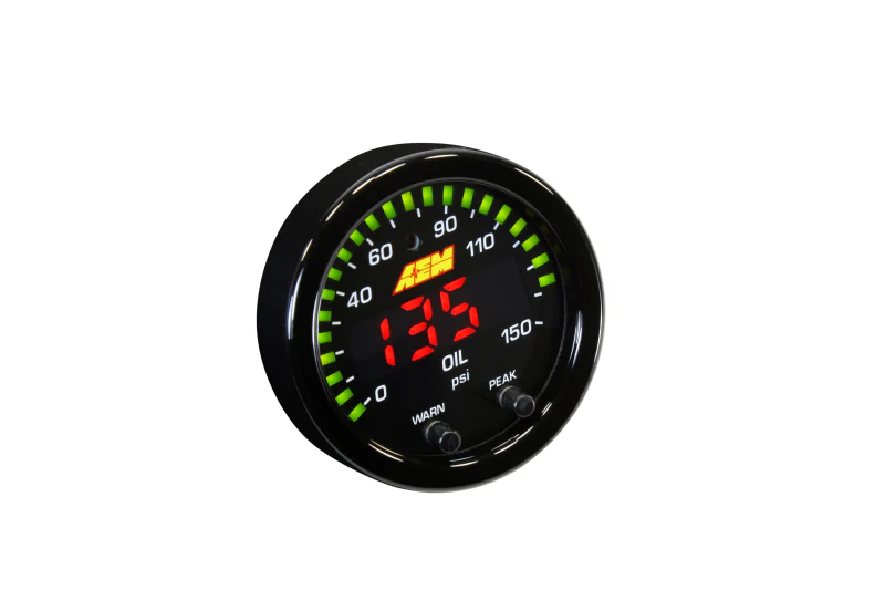 AEM X-Series 0-150 Oil Pressure Gauge Kit - Image 2