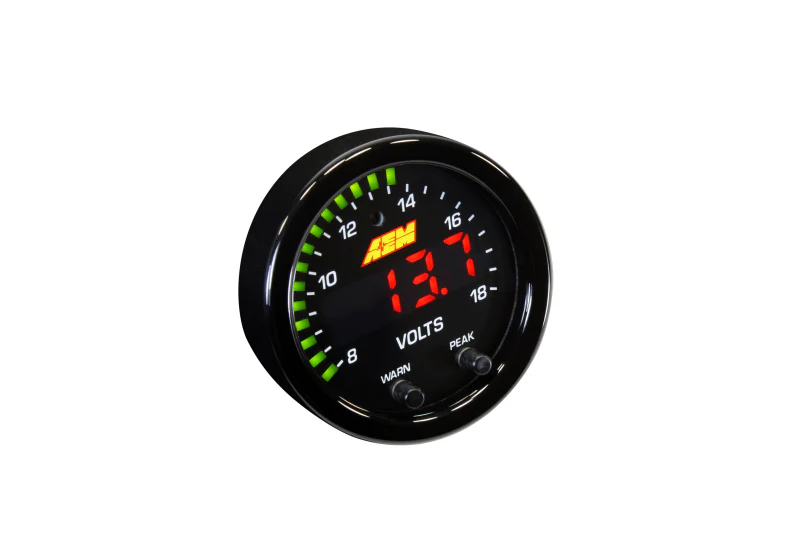 AEM X-Series 8-18V Volt Gauge - Image 3