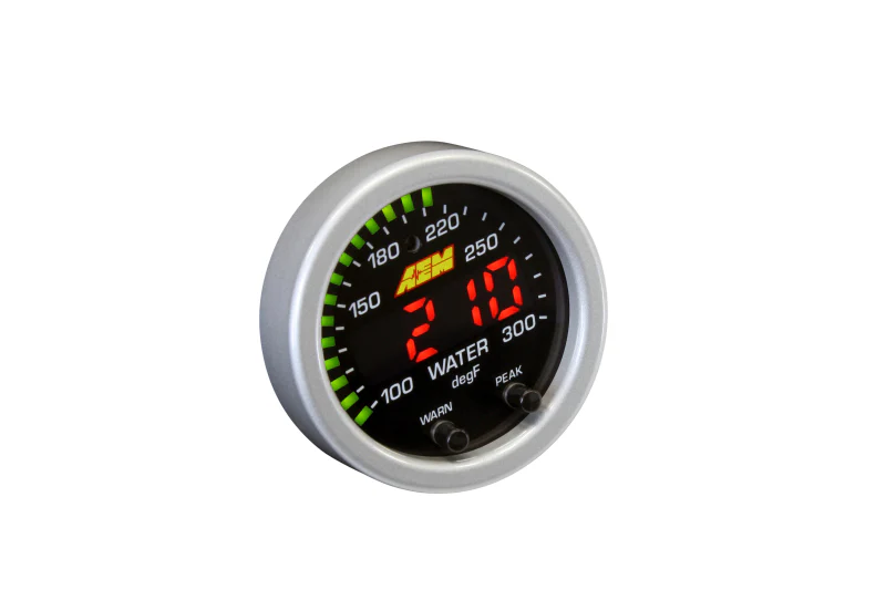 AEM X-Series Temperature 100-300F Gauge Kit (ONLY Black Bezel and Water Temp. Faceplate) - Image 23