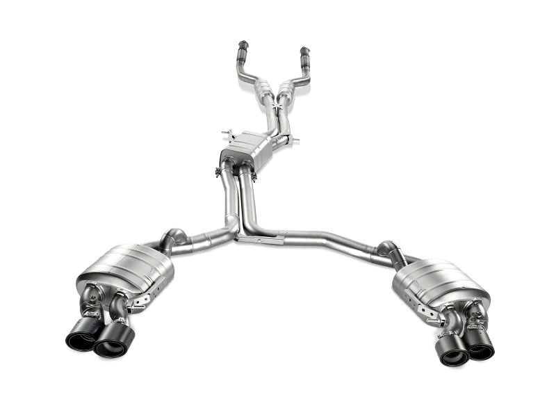 Akrapovic 13-17 Audi S6 Avant/Limousine (C7) Evolution Line Cat Back (Titanium) w/ Carbon Tips - Image 10