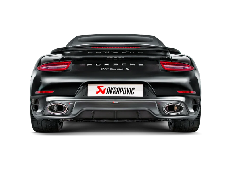 Akrapovic 14-15 Porsche 911 Turbo/Turbo S (991) Slip-On Line (Titanium) w/ Carbon Titanium Tips - Image 3
