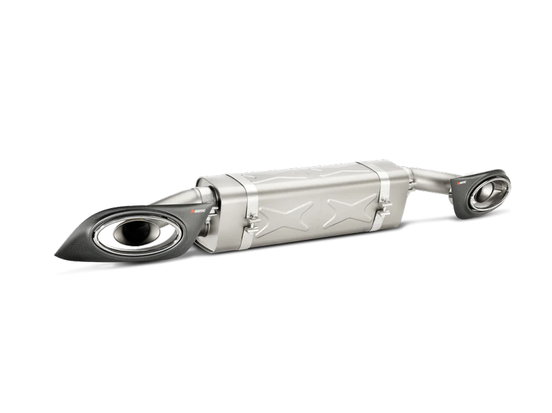 Akrapovic 14-15 Porsche 911 Turbo/Turbo S (991) Slip-On Line (Titanium) w/ Carbon Titanium Tips - Image 6