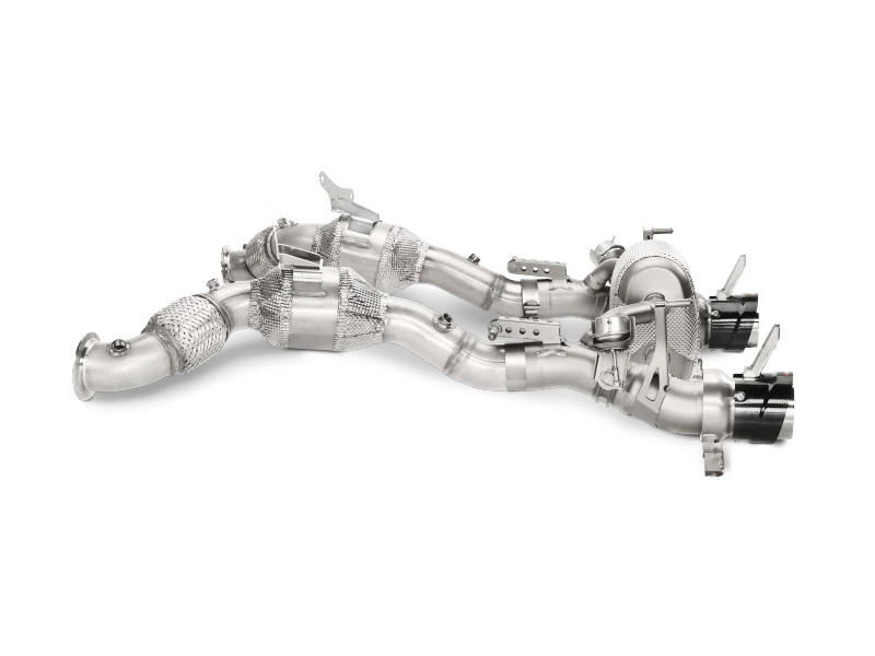 Akrapovic 16-17 Ferrari 488 GTB/488 Spyder Slip-On Line (Titanium) w/ Carbon Tips - Image 4