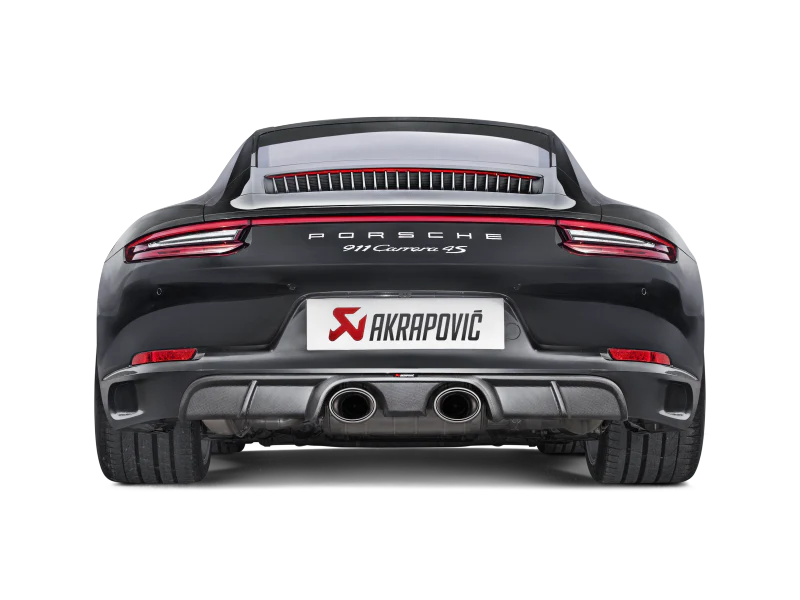 Akrapovic 16-17 Porsche 911 Carrera S/4/4S/GTS (991.2) Slip-On Line (Titanium) w/ Titanium Tips - Image 2