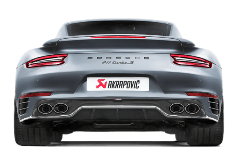 Akrapovic 16-17 Porsche 911 Turbo/Turbo S (991.2) Slip-On Line (Titanium) (Req. Tips/Diffuser) - Image 2