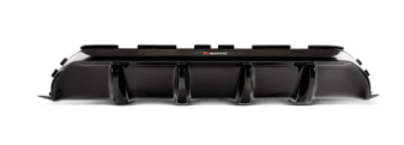 Akrapovic 18+ BMW M5 (F90) Rear Carbon Fiber Diffuser - High Gloss w/ Red/White Akrapovic Logo - Image 2