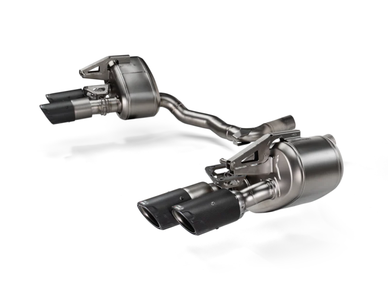 Akrapovic 2024+ Porsche Panamera Slip-On Line (Titanium) w/ Carbon Tips: Requires V6 or V8 fit kit