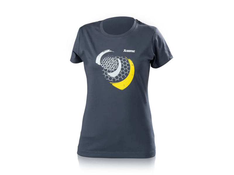 Akrapovic Lifestyle T-shirt Mesh Womens Blue-Grey - Large