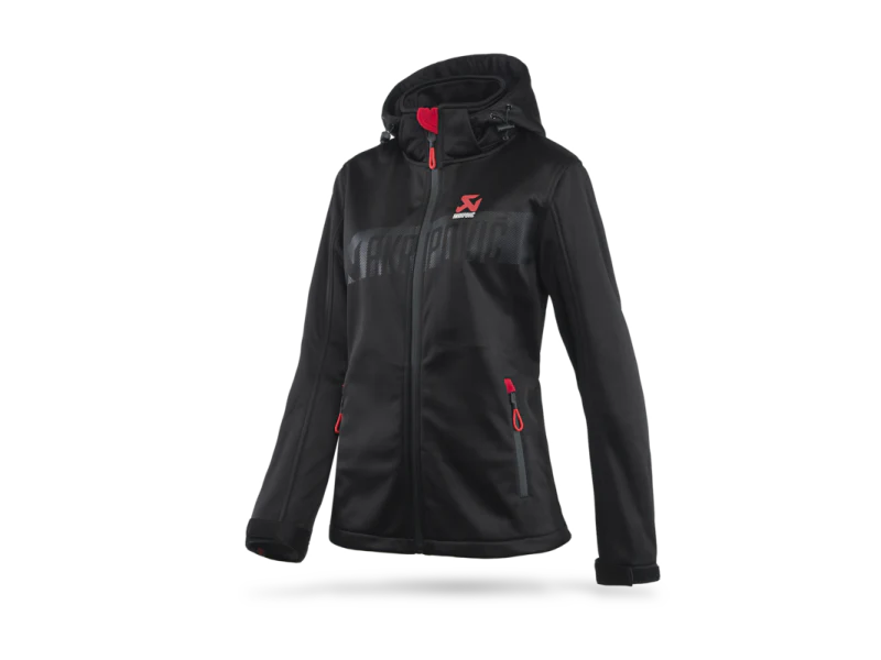 Akrapovic Womens Corpo Softshell Jacket Black - M