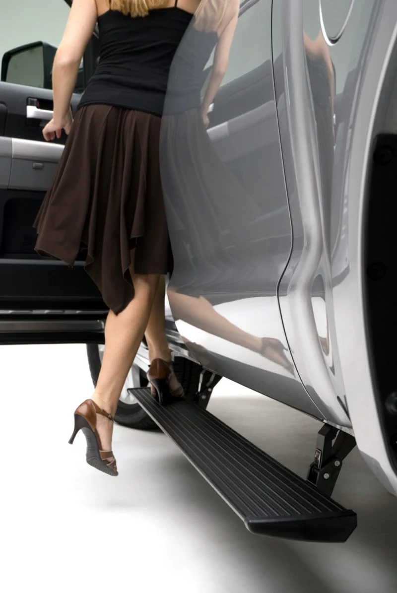AMP Research 2007-2017 Toyota Tundra Double Cab/CrewMax PowerStep - Black - Image 3