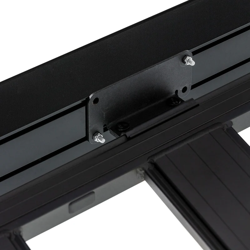 ARB Aluminum Awning, Black Frame, 8.2FT x 8.2FT, Installed with LED Light Strip - Image 8