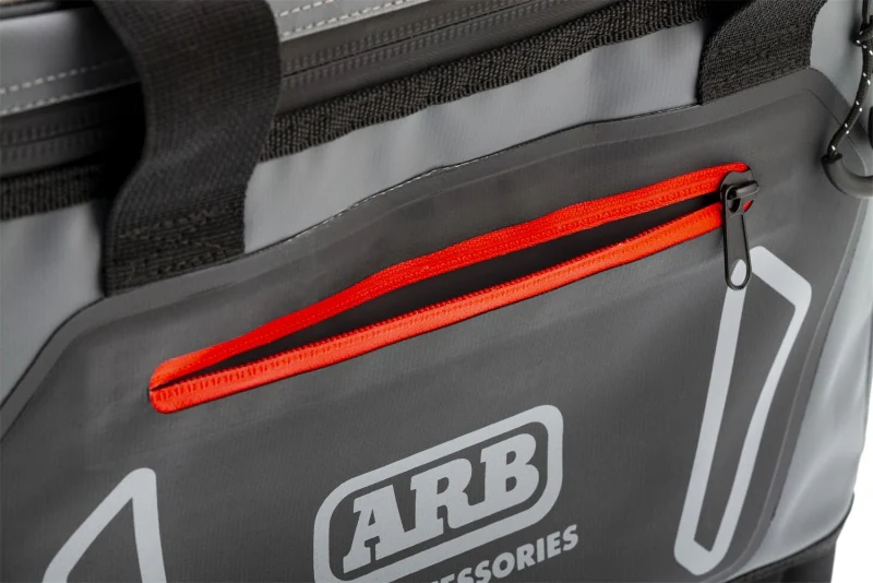 ARB Cooler Bag Charcoal w/ Red Highlights 15in L x 11in W x 9in H Holds 22 Cans - Image 14