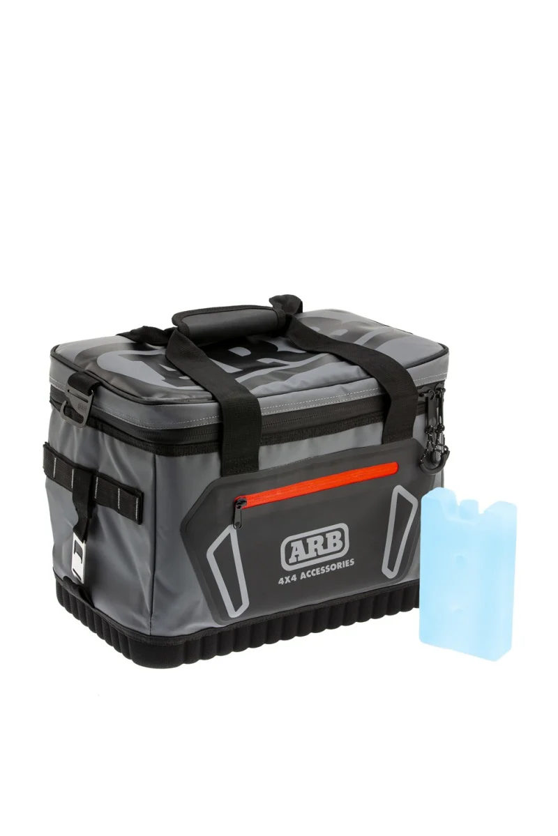 ARB Cooler Bag Charcoal w/ Red Highlights 15in L x 11in W x 9in H Holds 22 Cans - Image 17