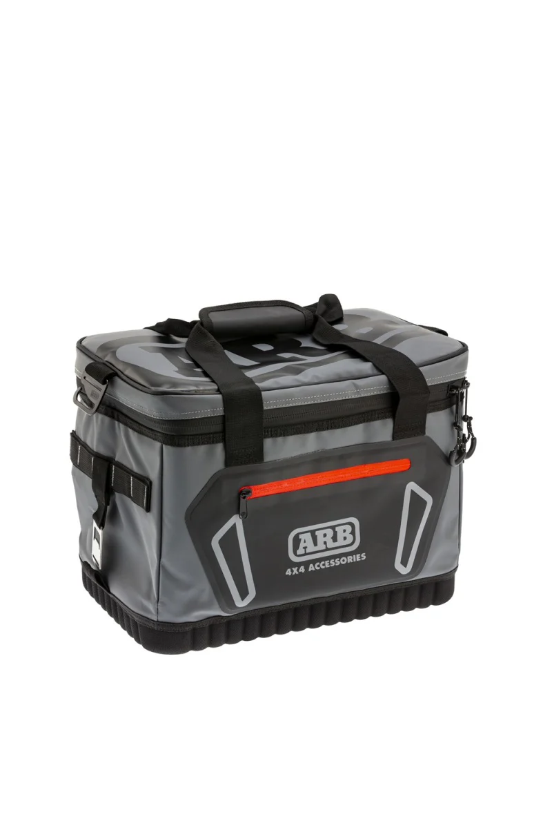 ARB Cooler Bag Charcoal w/ Red Highlights 15in L x 11in W x 9in H Holds 22 Cans - Image 3