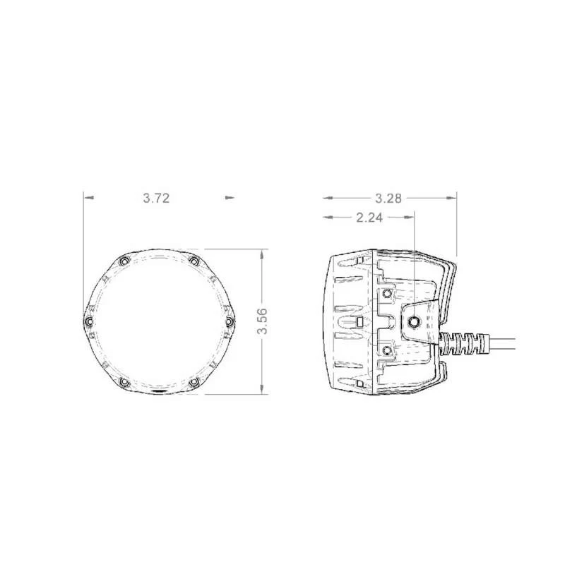 ARB Nacho 4in Offroad / SAE Combo White LED Light - Image 4