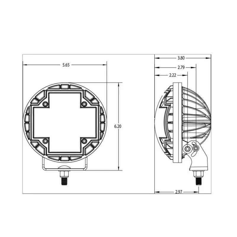 ARB Nacho 5.75in Offroad TM5 Combo White LED Light Set - Image 10