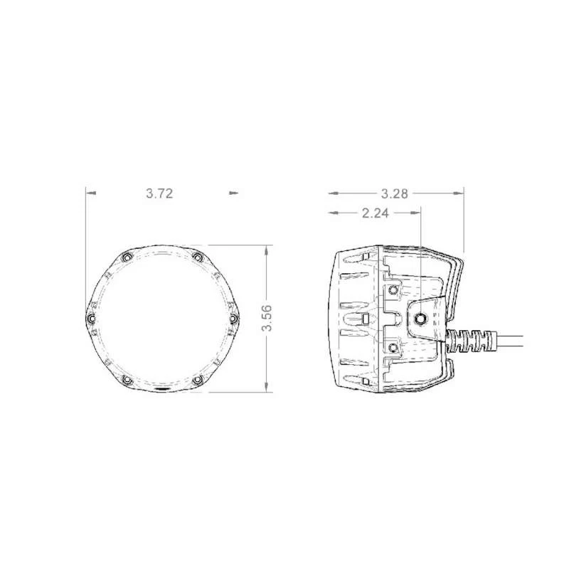 ARB NACHO Quatro Flood 4in. Offroad LED Light - Pair - Image 12