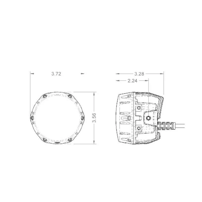 ARB NACHO Quatro Spot 4in. Offroad LED Light - Pair - Image 16