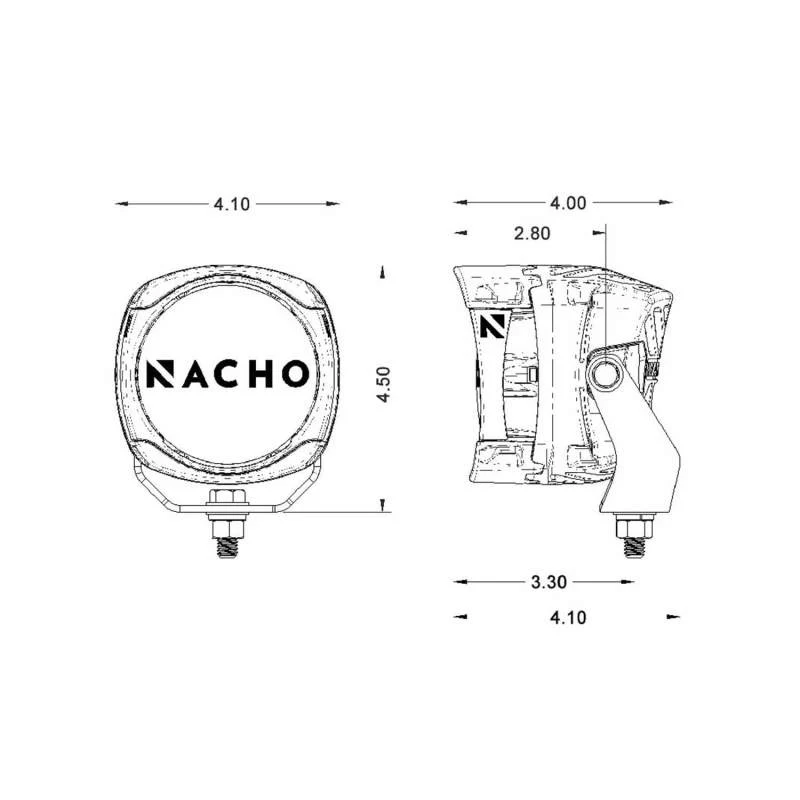 ARB NACHO Quatro Spot 4in. Offroad LED Light - Pair - Image 20