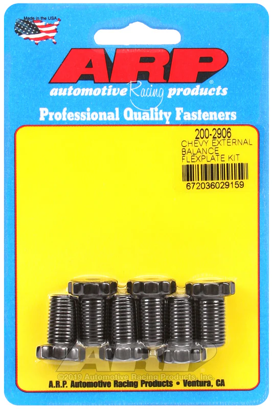 ARP Chevrolet 90 Degree V6/265-454 V8 w/ 1 Piece Rear Seal Flexplate Bolt Kit