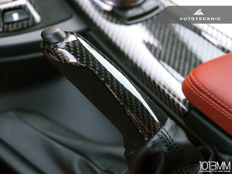 AutoTecknic Carbon Alcantara E-Brake Handle - BMW F-Chassis - Image 3
