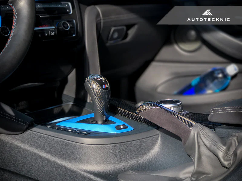 AutoTecknic Carbon Alcantara E-Brake Handle - BMW F-Chassis - Image 4