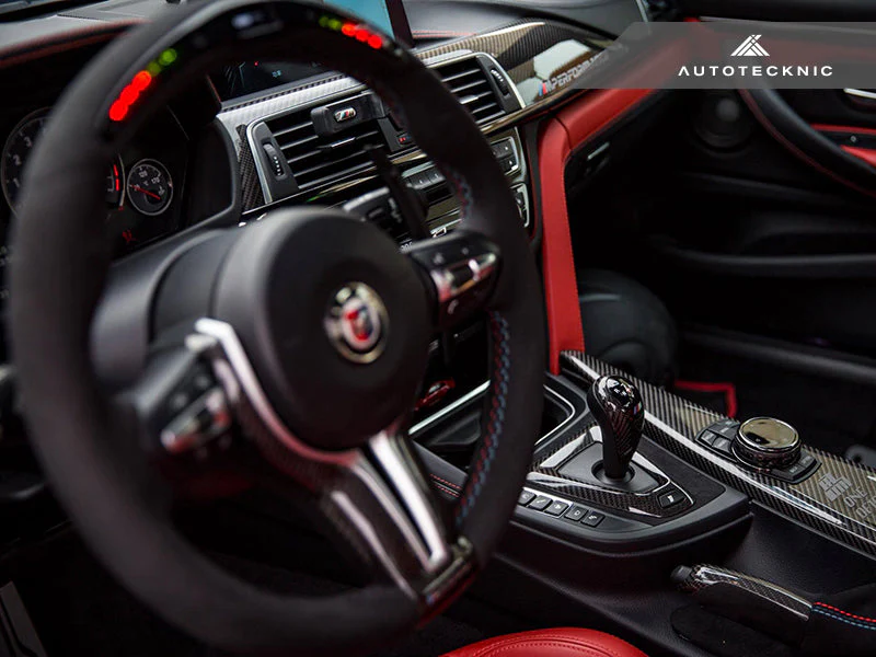 AutoTecknic Carbon Alcantara Shift Console Trim - F80 M3 | F82/ F83 M4 - Image 4