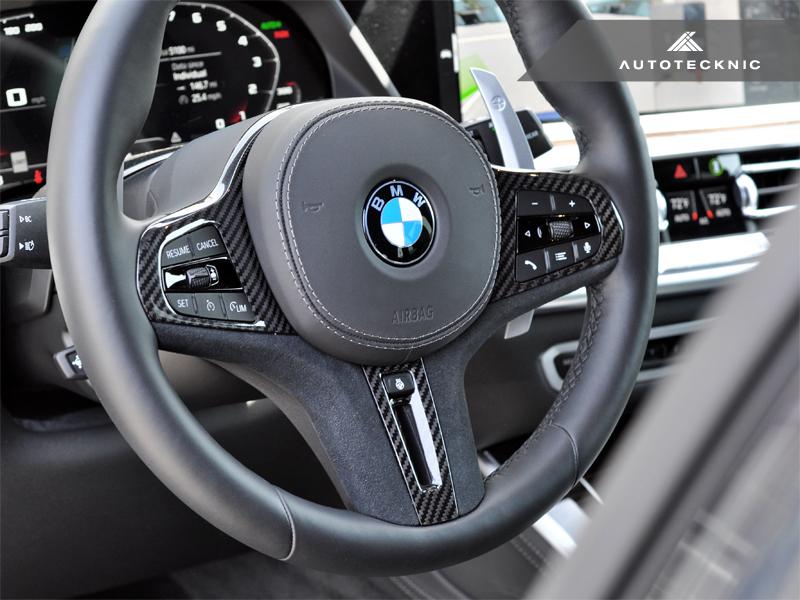 AutoTecknic Carbon Alcantara Steering Wheel Trim - F40 1-Series - Image 3