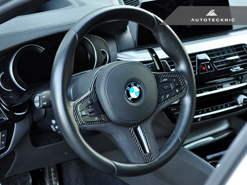 AutoTecknic Carbon Alcantara Steering Wheel Trim - F97 X3M | F98 X4M