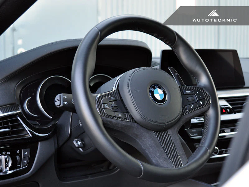 AutoTecknic Carbon Alcantara Steering Wheel Trim - G30 5-Series | G32 6-Series GT - Image 4