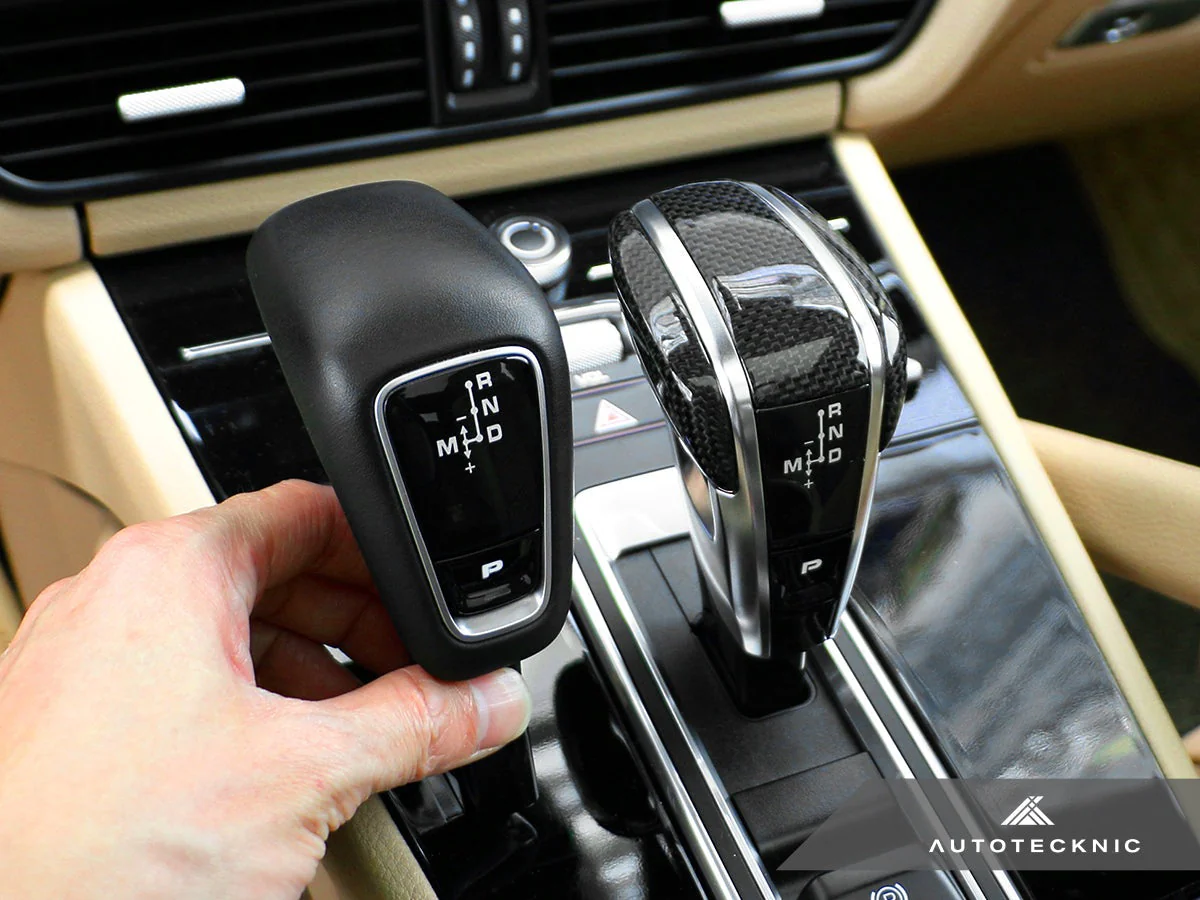 AutoTecknic Carbon Fiber Exclusive Design Shift Lever - Porsche 971 Panamera | 9Y0 Cayenne - Image 15