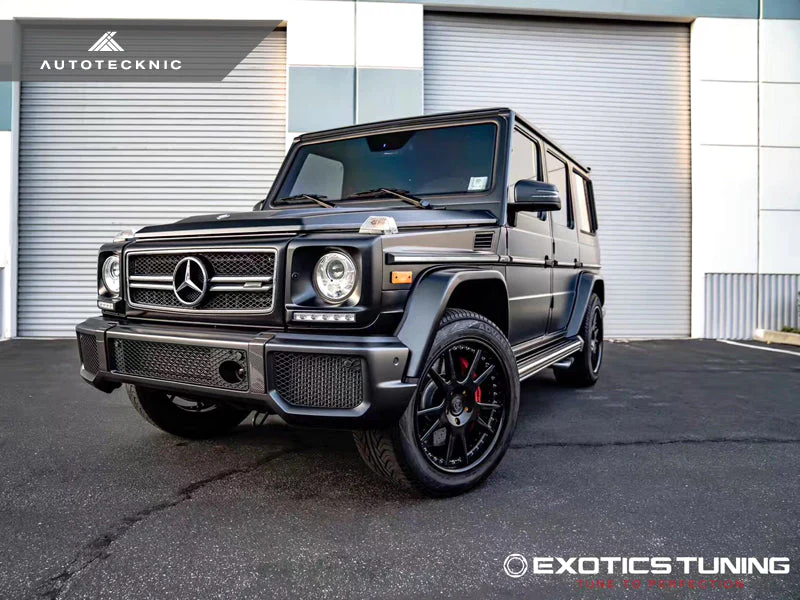 AutoTecknic Carbon Fiber Front Bumper Bull Bar Cover - Mercedes-Benz W463 G-Class - Image 4