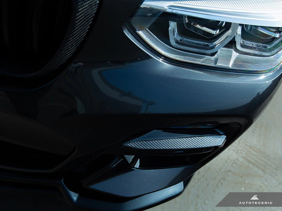 AutoTecknic Carbon Fiber Front Bumper Trim Set - G01 X3 | G02 X4 M40I Pre-LCI - Image 3