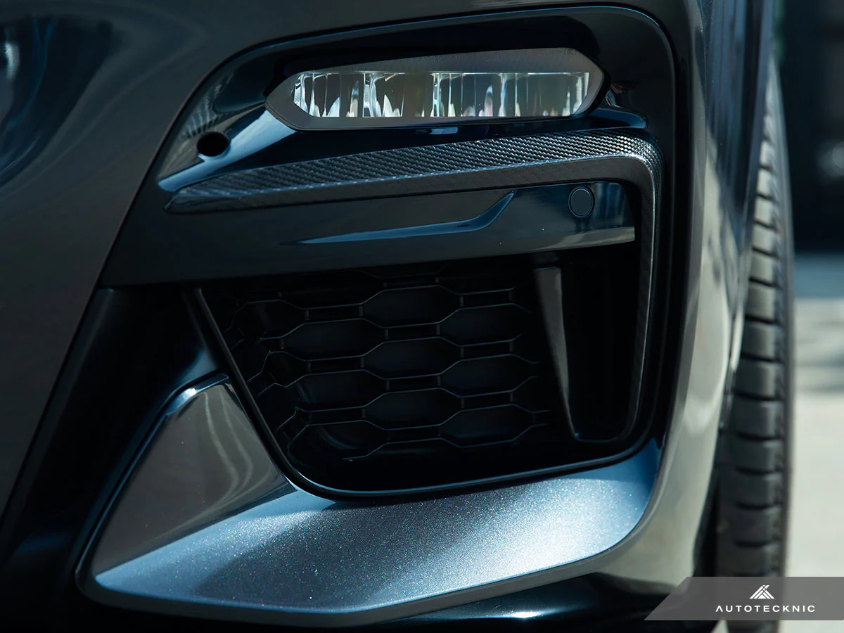 AutoTecknic Carbon Fiber Front Bumper Trim Set - G01 X3 | G02 X4 M40I Pre-LCI - Image 6