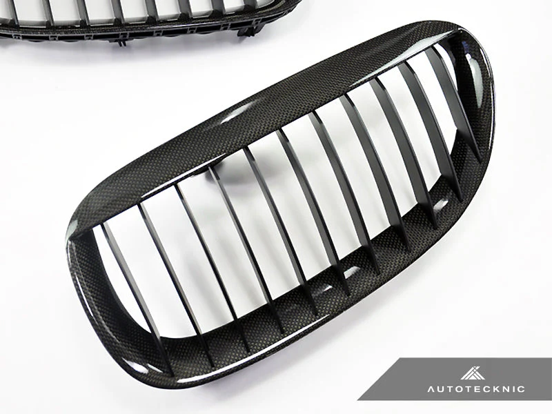 AutoTecknic Carbon Fiber Front Grille Set - E63/ E64 6-Series & M6 - Image 2
