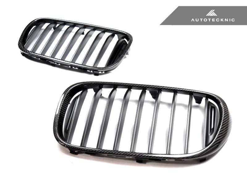 AutoTecknic Carbon Fiber Front Grille Set - G11/ G12 7-Series Pre-LCI (16-19) - Image 3