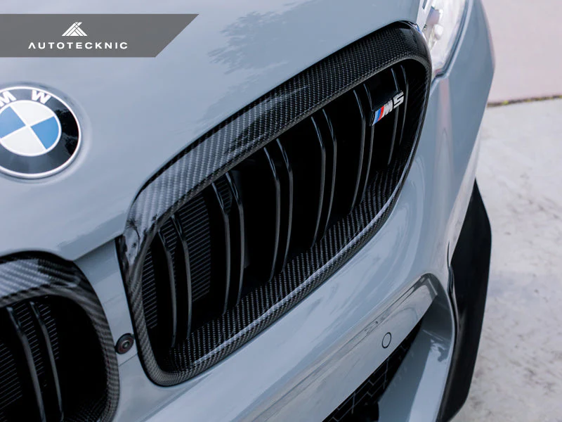 AutoTecknic Carbon Fiber Front Grille Surround Set - F90 M5 - Image 2