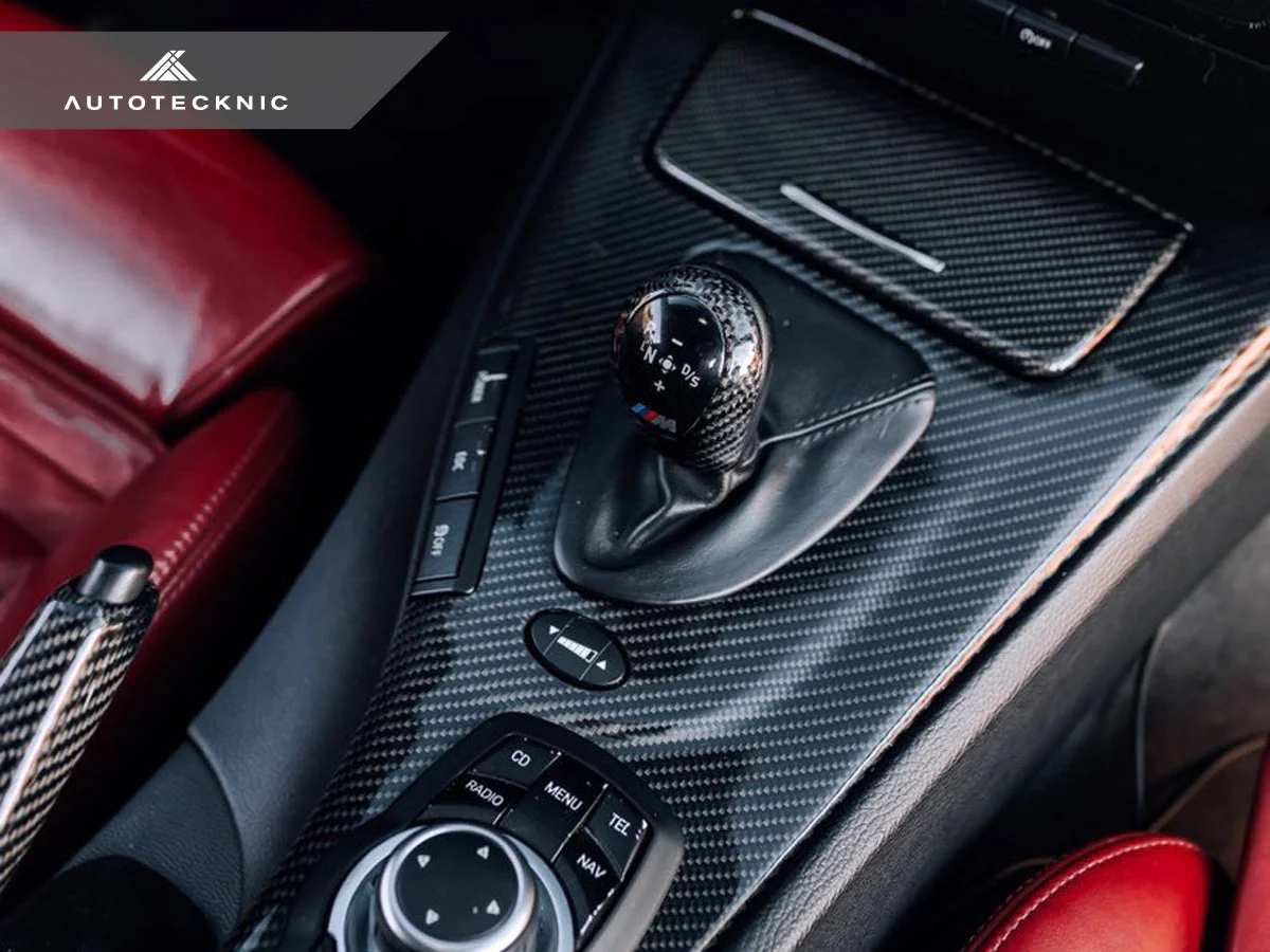AutoTecknic Carbon Fiber Gear Selector Cover - E9X M3 - Image 2