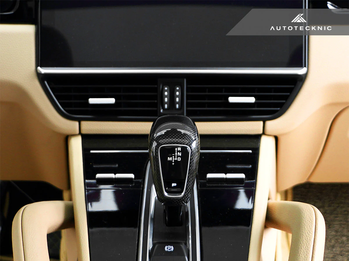 AutoTecknic Carbon Fiber Gear Selector Cover - Porsche 9Y0 Cayenne 2019-2023 - Image 4