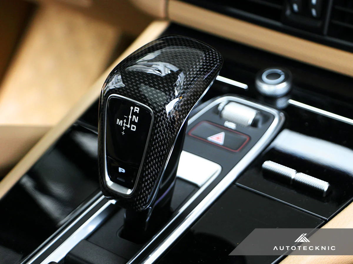 AutoTecknic Carbon Fiber Gear Selector Cover - Porsche 9Y0 Cayenne 2019-2023 - Image 5