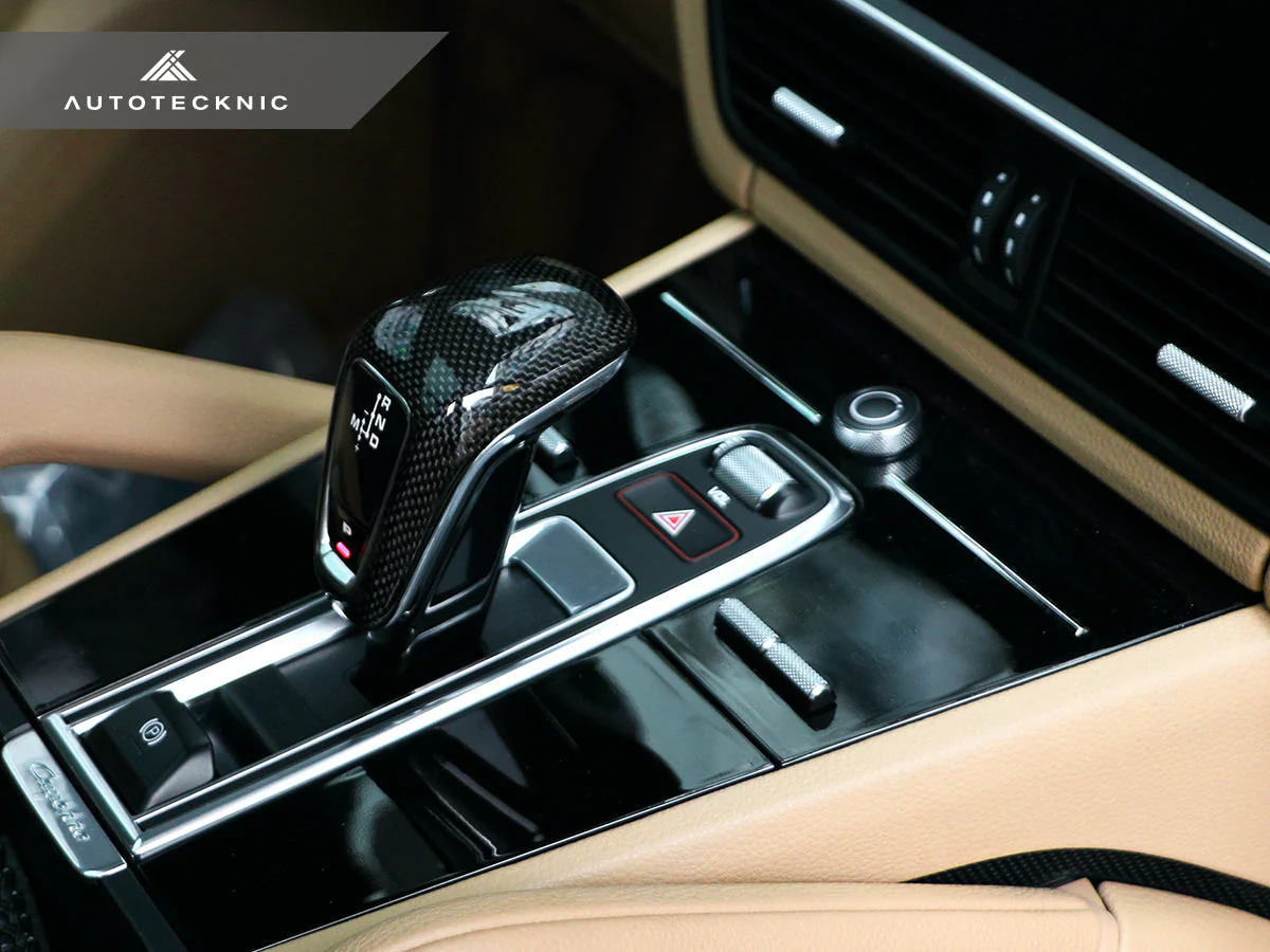 AutoTecknic Carbon Fiber Gear Selector Cover - Porsche 9Y0 Cayenne 2019-2023 - Image 6