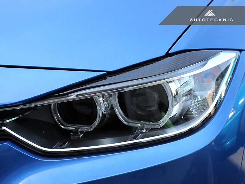 AutoTecknic Carbon Fiber Headlight Trim Set - F30 3 Series Sedan | F31 3 Series Wagon - Image 2