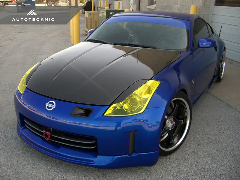 AutoTecknic Pre-preg Carbon Fiber Headlight Trim Set - Nissan 350Z - Image 2