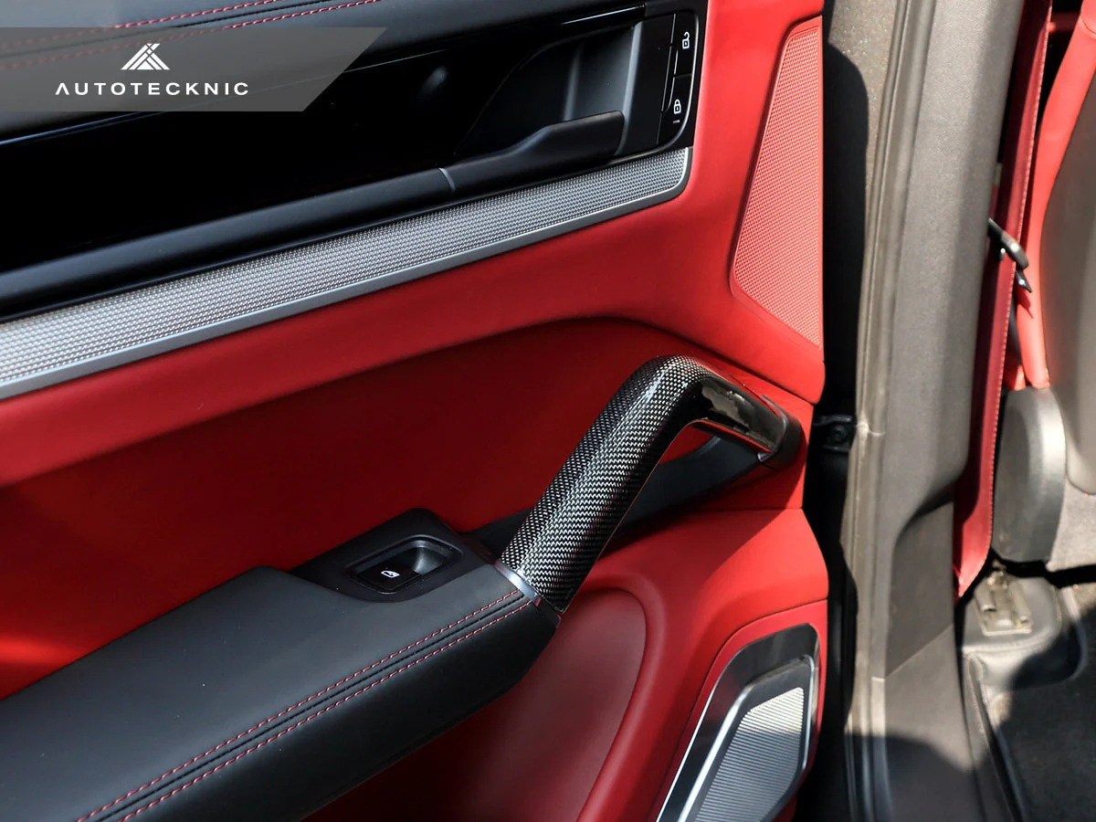 AutoTecknic Carbon Fiber Interior Handle Set - Porsche 9Y0 Cayenne 2019-2025 - Image 14
