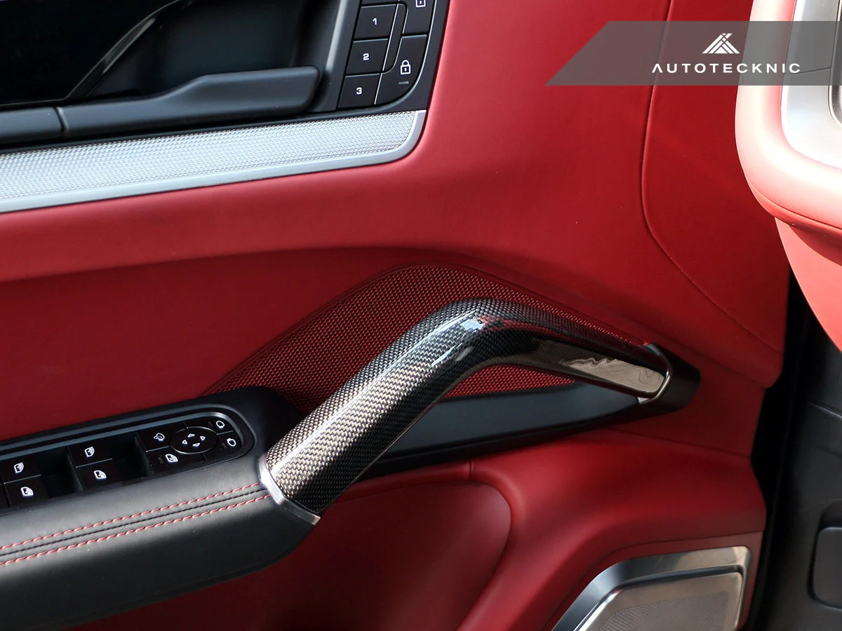 AutoTecknic Carbon Fiber Interior Handle Set - Porsche 9Y0 Cayenne 2019-2025 - Image 5